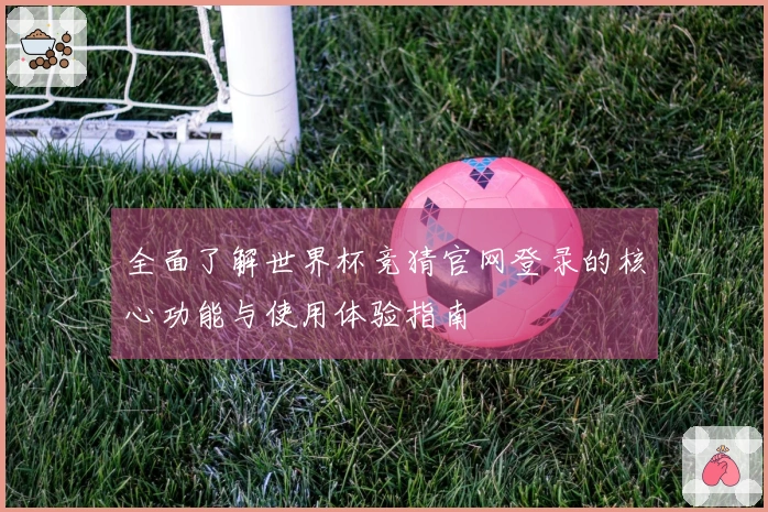 全面了解世界杯竞猜官网登录的核心功能与使用体验指南